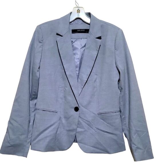Zara Women's Gray Blazer Sz 8 - Picture 1 of 7